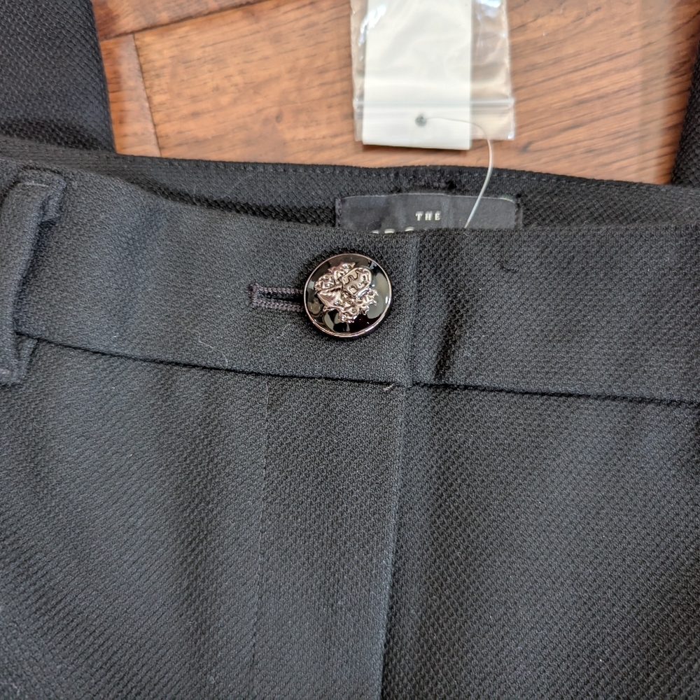 NWT White House Black Market The Trouser Black Lux Dress Pants Slacks Size 2P - Picture 6 of 7